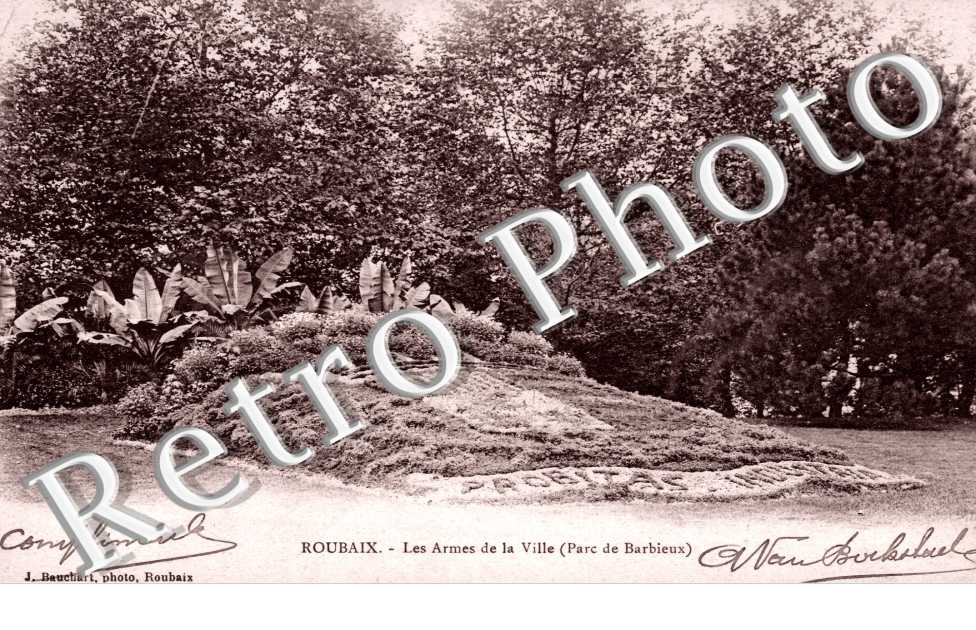 Parc Barbieux Les armes de la ville