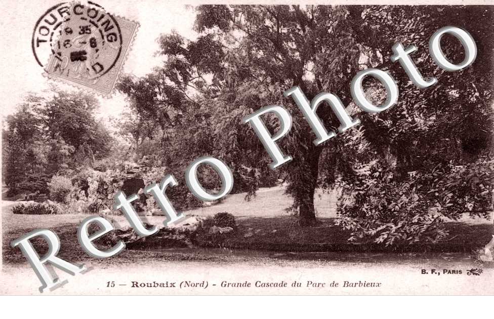Grande cascade du parc du jardin Barbieux