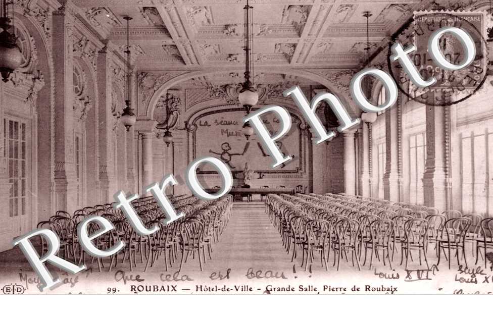 Hotel-de-Ville, Grande Salle, Pierre de Roubaix