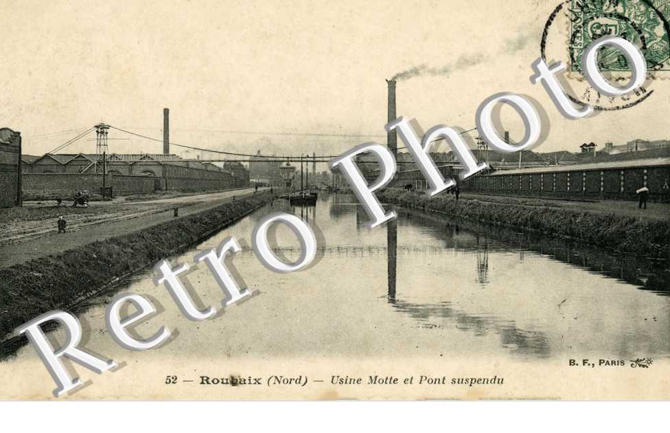 Usine Motte et pont suspendu