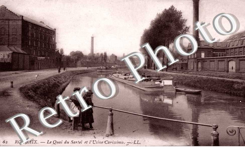 Quai du Sartel et usine Carissimo