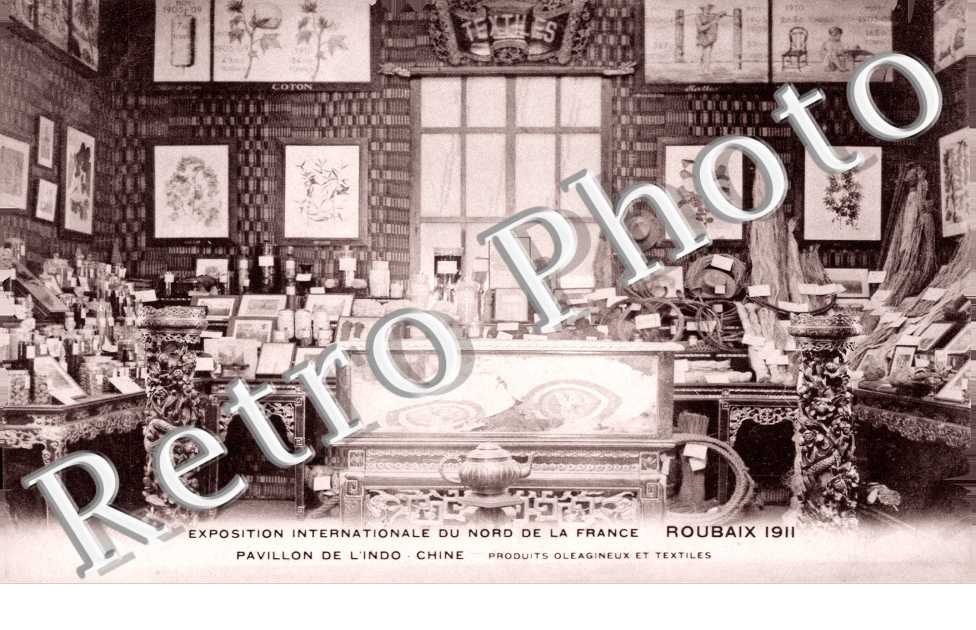 Exposition Internationale du Nord de la France - Pavillon de l'Indochine - Interieur