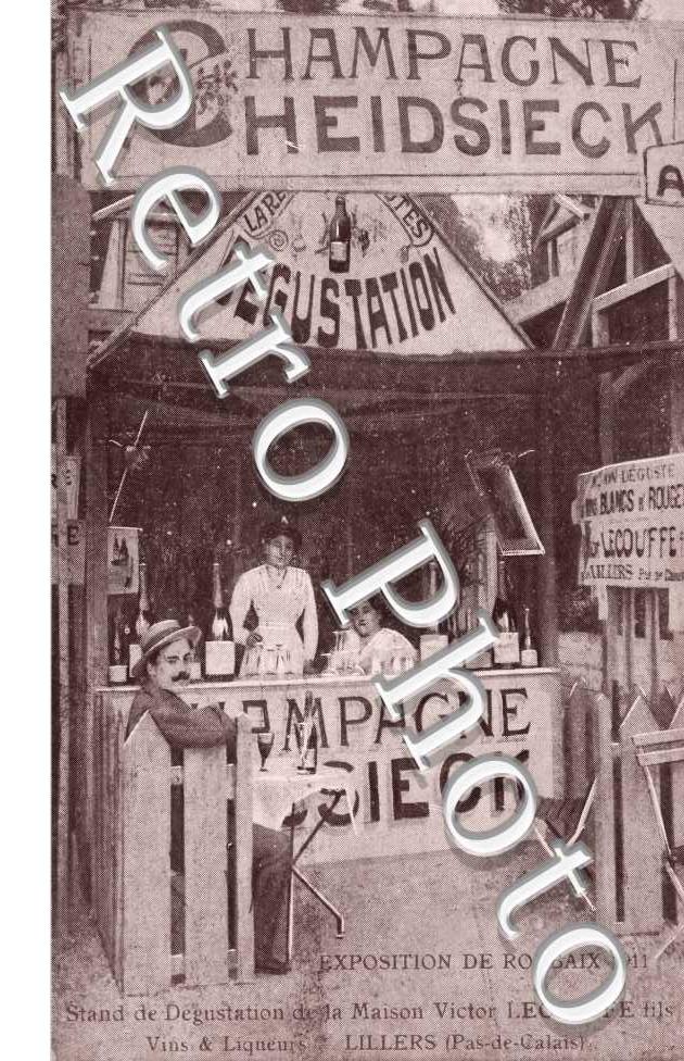 Exposition internationale 1911 - stand de degustation de la maison Victor Lecouffe