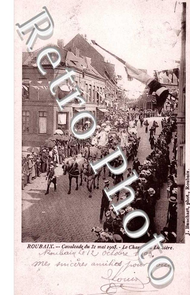 Cavalcade du 31 mai 1903 - char de la lumiere