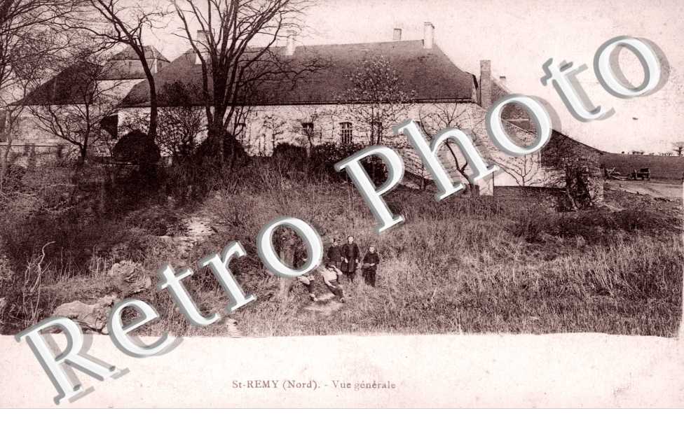 ancienne ferme seigneuriale de Saint Remy Mal-Bati, detruite a la premiere guerre mondiale