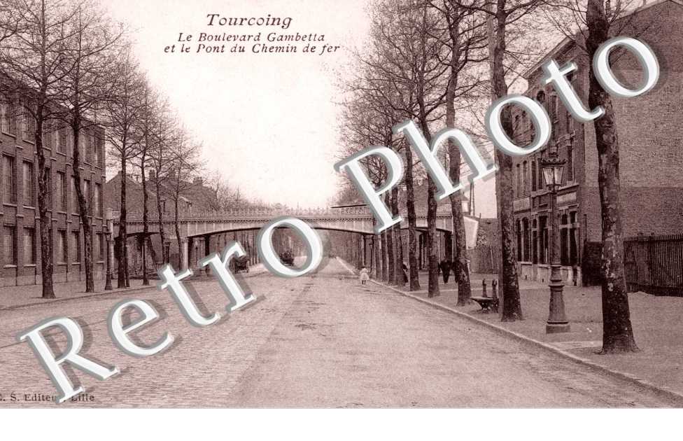 le boulevard gambetta etr le pont du chemin de fer