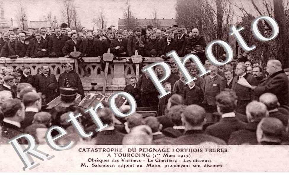 Catastrophe du peignage lorthois freres  - obseque des victimes
