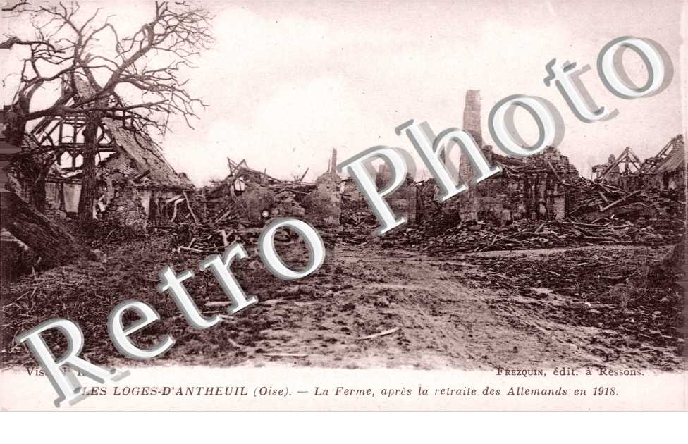 la ferme apres la retraite des allemands en 1918