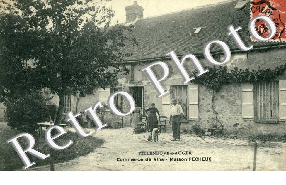 Villeneuve sur Auger Commerce de vins Maison Pecheux