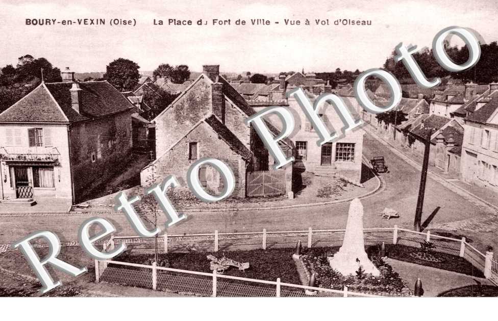la Place du Fort de Ville, Vue a vol d'oiseau