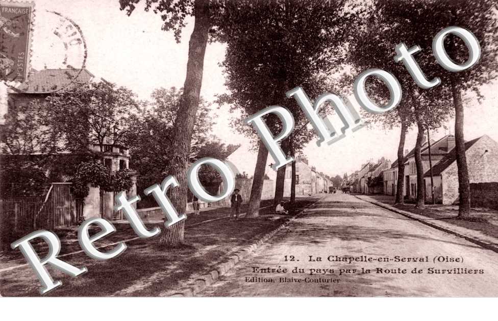 entree du pays par la route de Survilliers