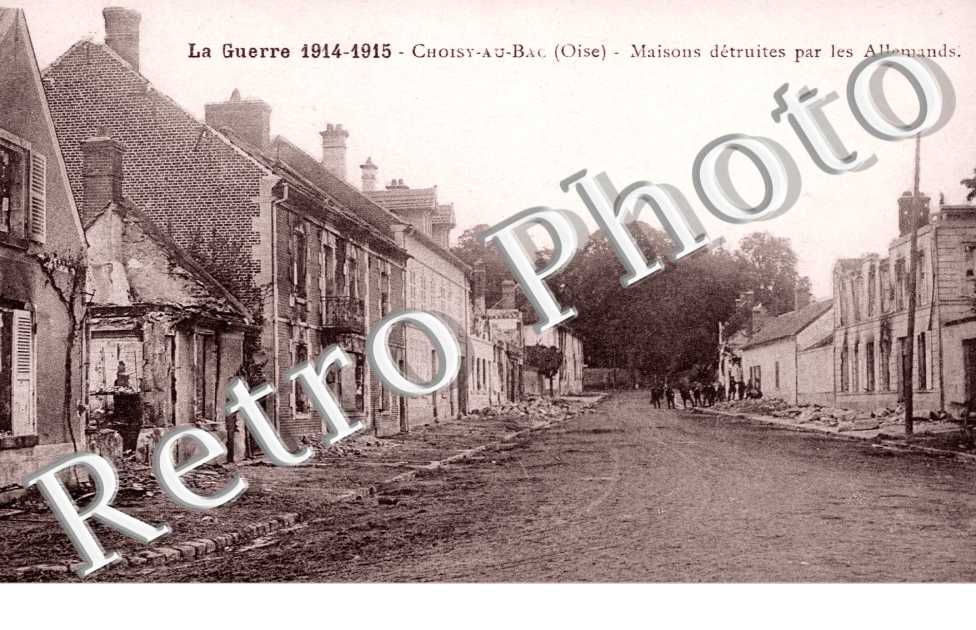 Maisons detruites par les Allemands