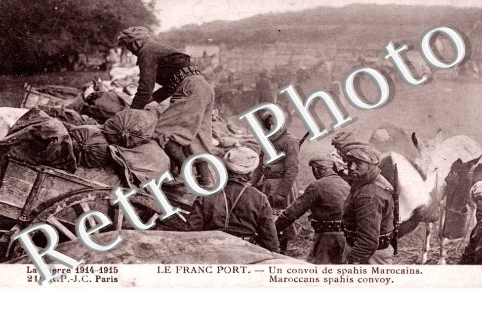 Un convoi de spahis marocains