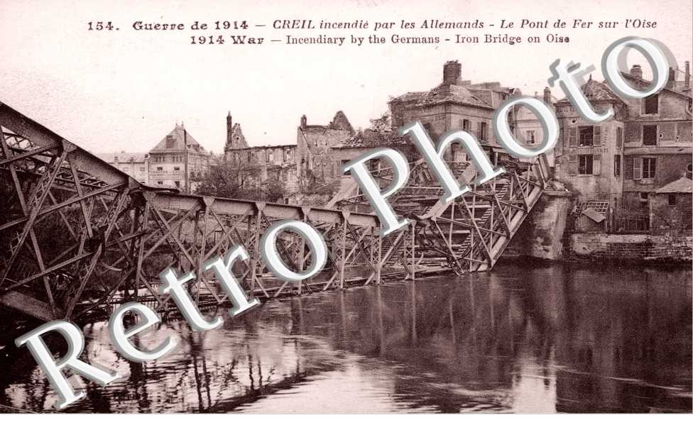 le pont de fer sur l'Oise