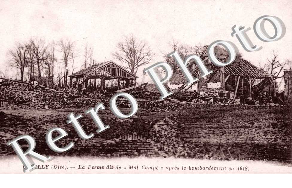 la Ferme dit de Mat Campé après le bombardement