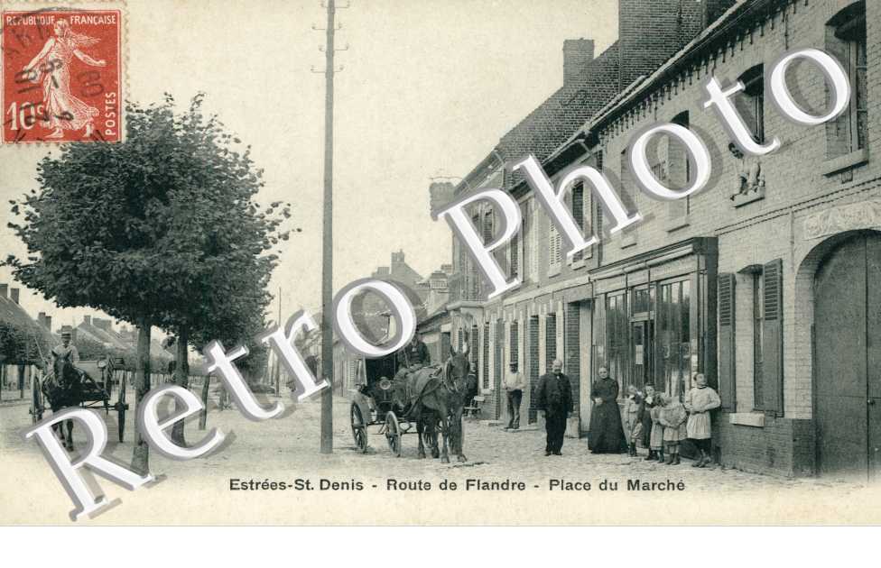 route de Flandre, place du marche