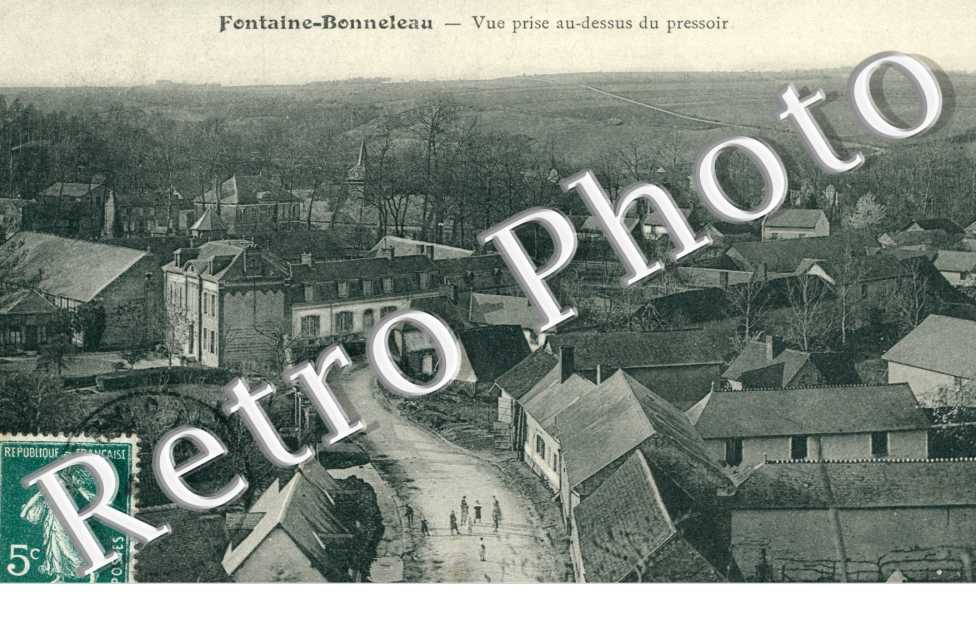 Vue prise au-dessus du pressoir