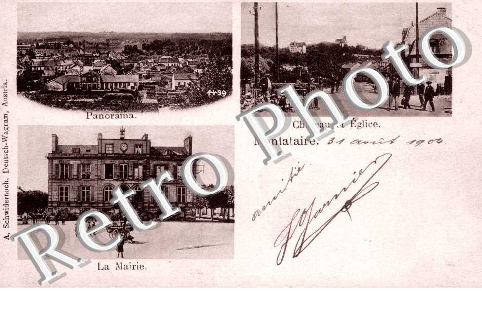 panorama chateau et eglise la mairie