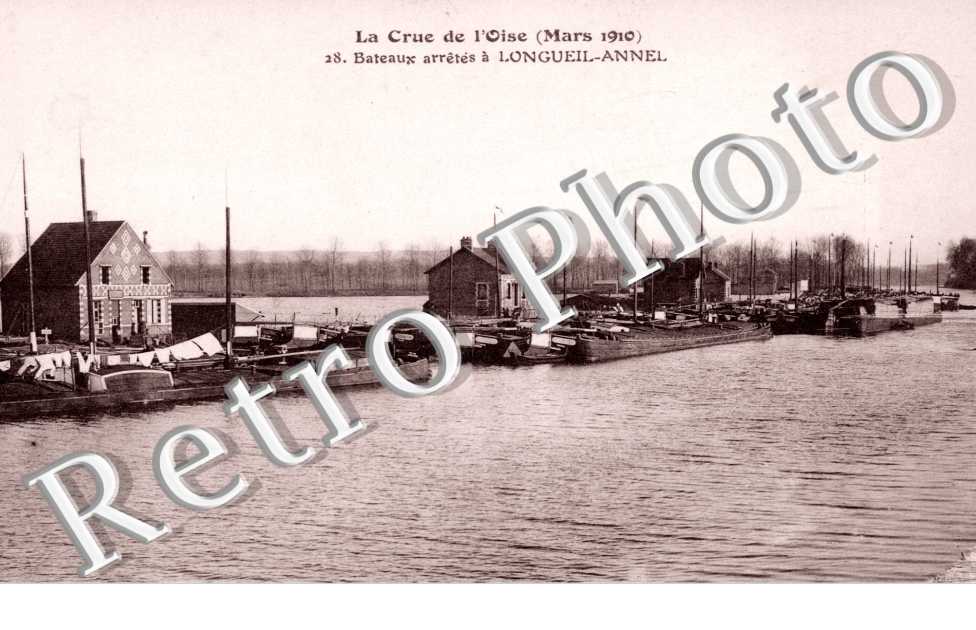 Bateaux arretes a Longueil-Annel