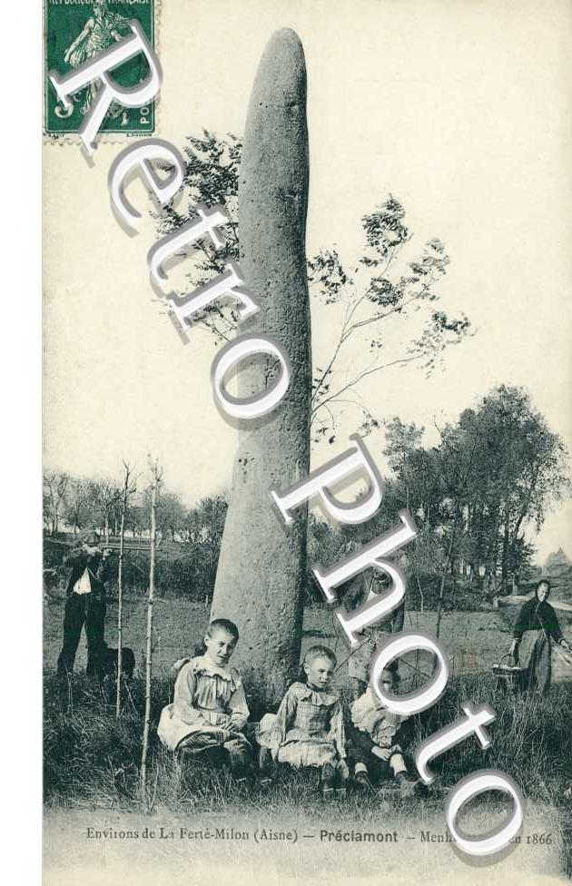 Preciamont menhir trouve en 1866