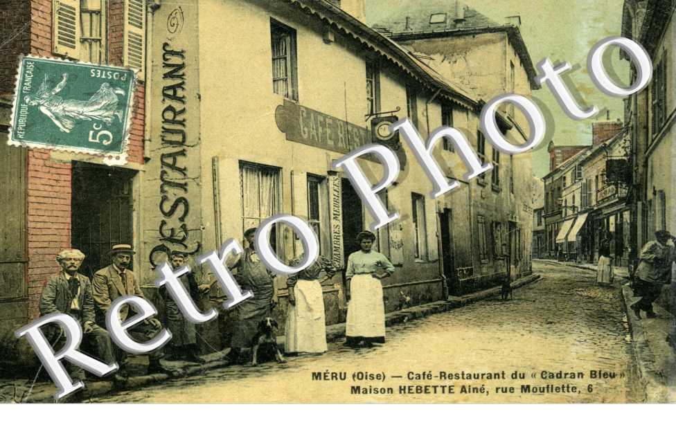 cafe-restaurant du "Cadran Bleu", rue Mouflette