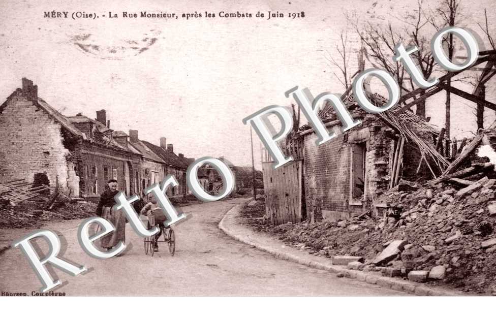 la Rue Monsieur apres les Combats de Juin 1918