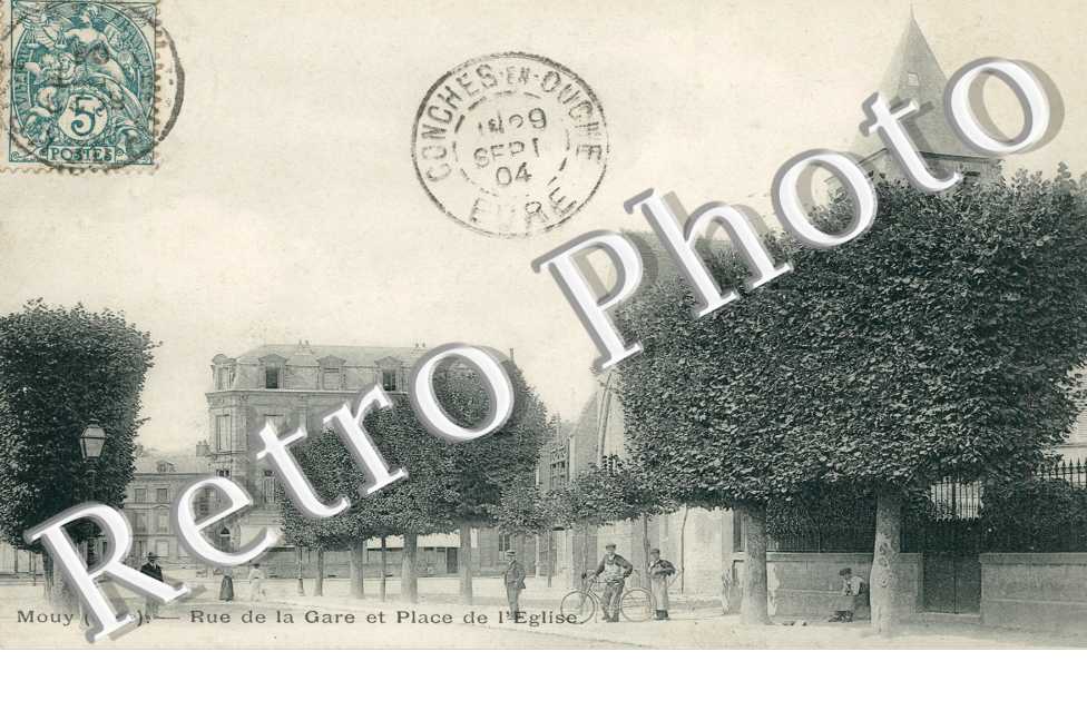 Rue de la Gare et place de l'Eglise 
