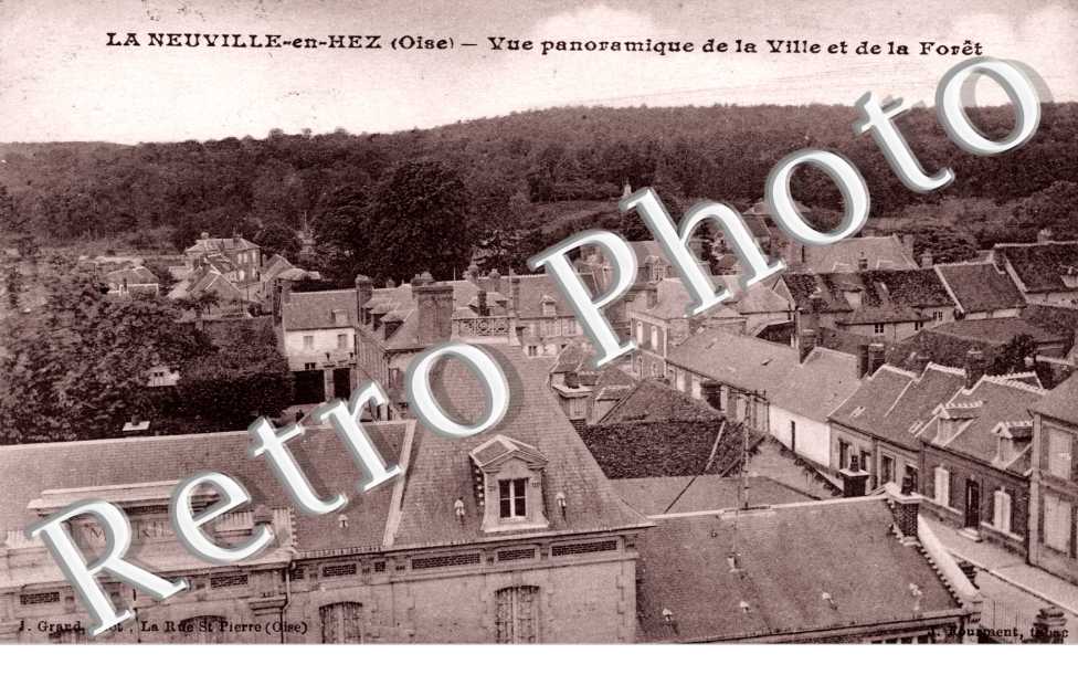vue panoramique de la ville et la foret