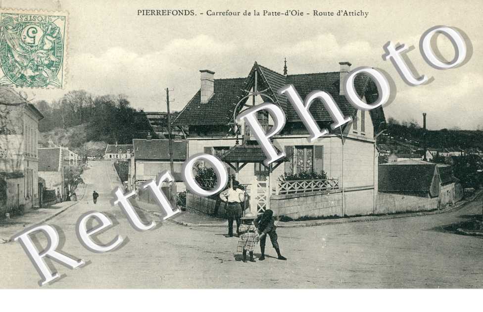Carrefour de la Patte-d'Oie, Route d'aAttichy