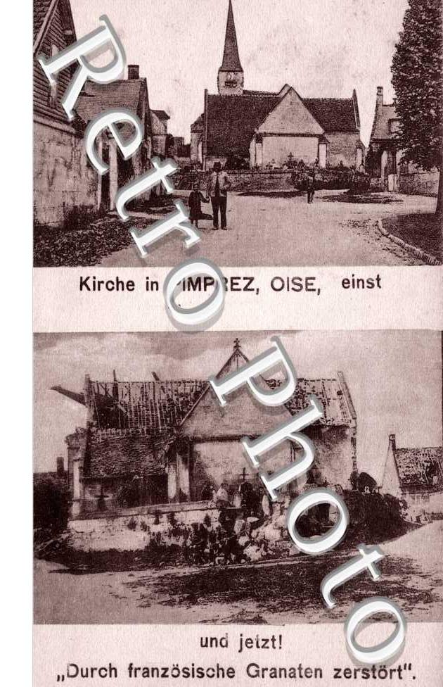 Kirche in Pimprez einst und jeitz