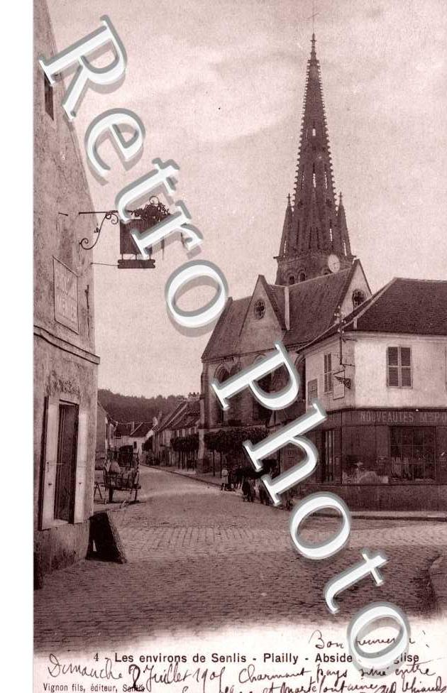 les environs de Senlis, abside de l' eglise