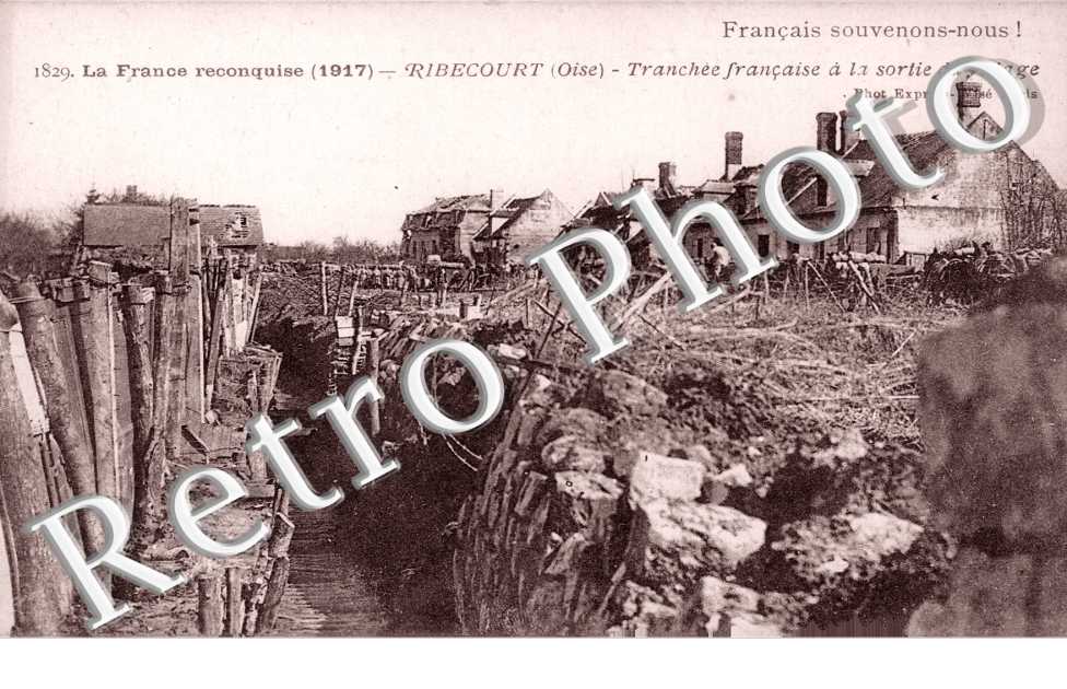 Tranchee Francaise a la Sortie du Village