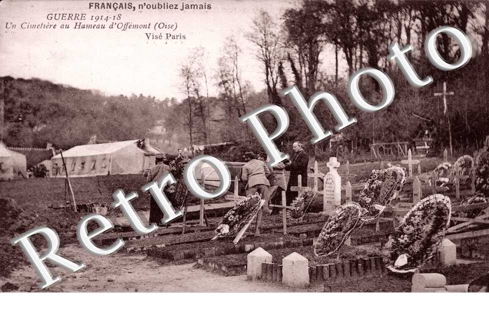guerre 1914-18, un cimetiere au hameau d' Offemont