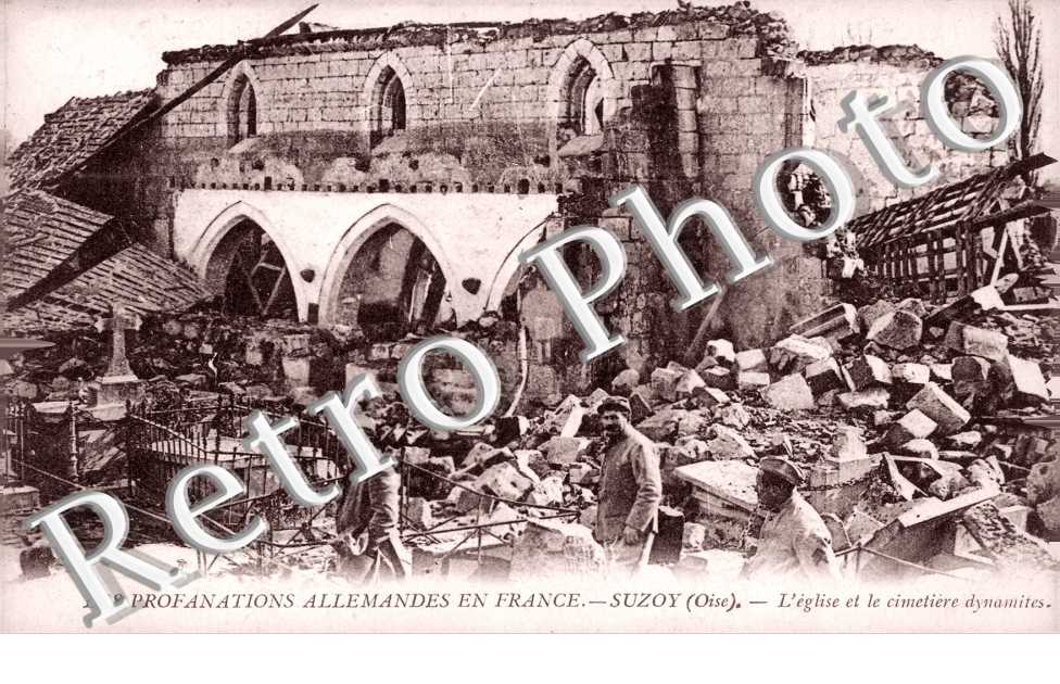 l'église et le cimetière dynamités