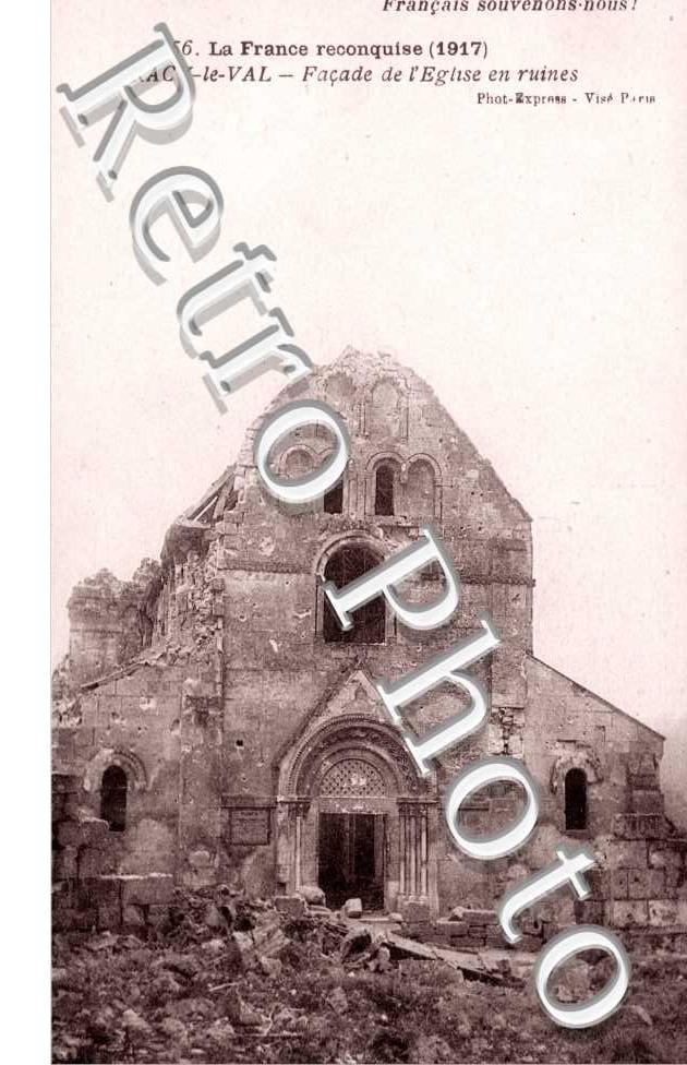 Façade de l'Eglise en ruines