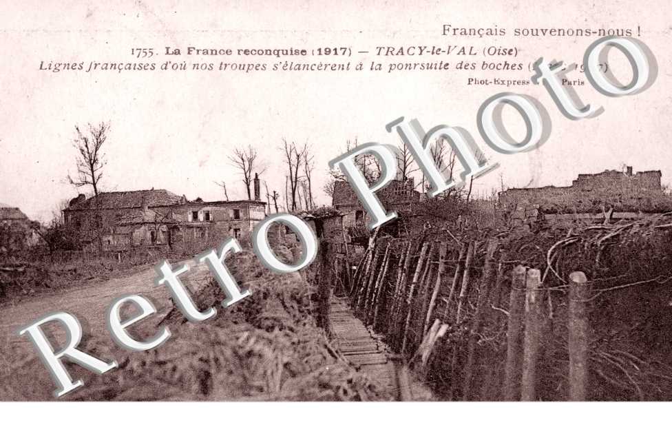 Lignes Françaises d'où nos troupes s'élancèrent à la poursuite des boches
