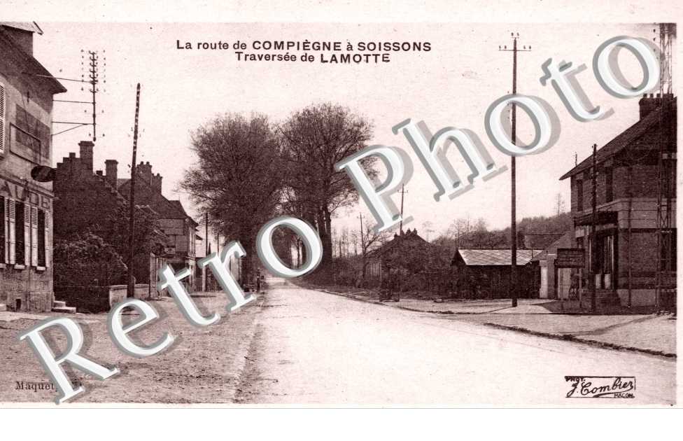 la Route de Compiegne a Soissons, Traversee de Lamotte