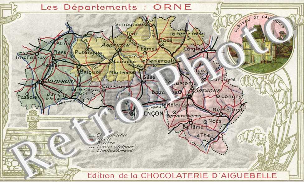 Edition de la Chocolaterie d&#039;Aiguebelle, les Departements: Orne