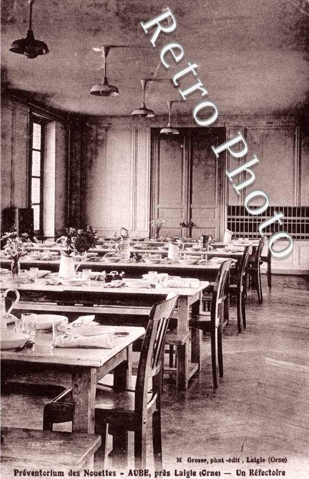Preventorium des Nouettes, un refectoire