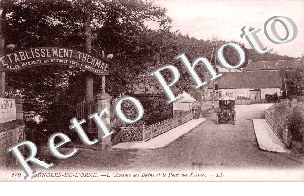 l'avenue des Bains et le pont sur l'Avee