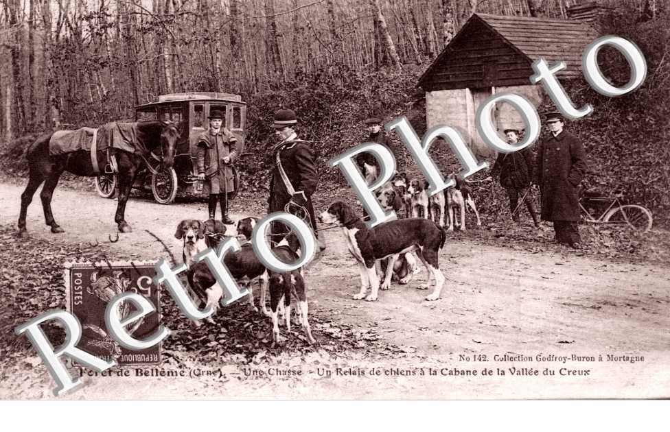 un chasse - un relais de chiens a la cabane de la vallee du creux