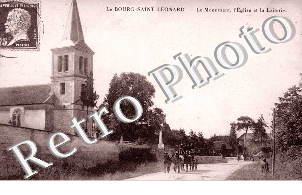 Le monument, eglise et la laiterie