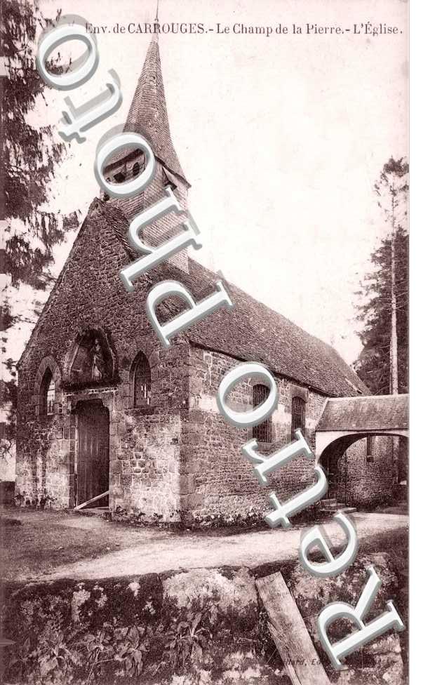 le Champ de la Pierre. eglise