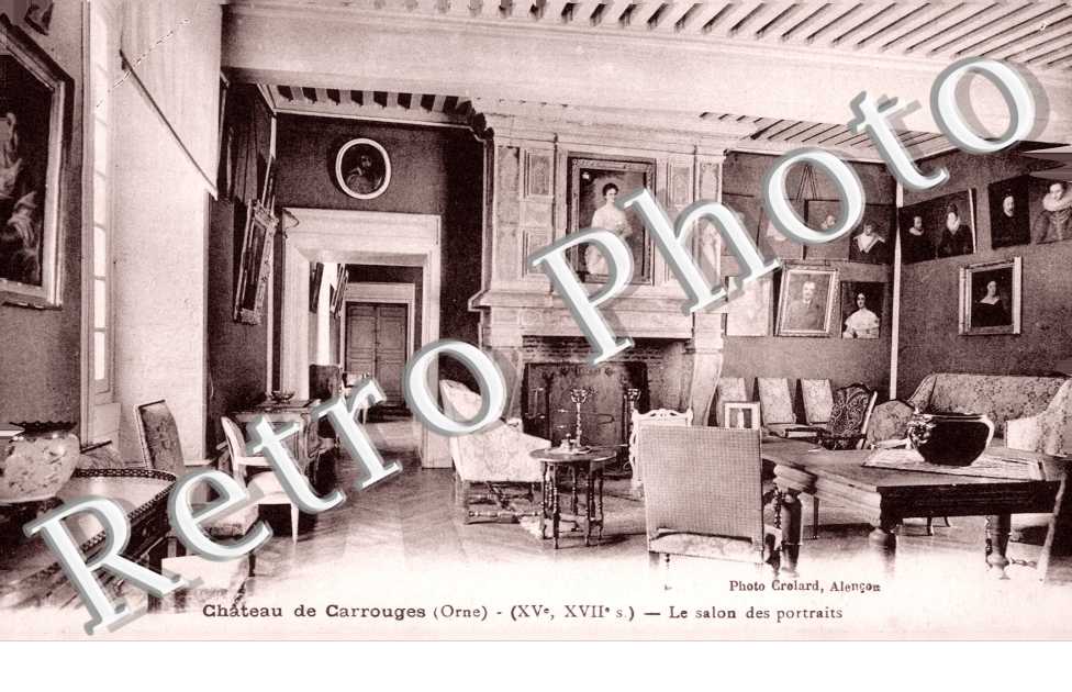 le salon des portraits, chateau