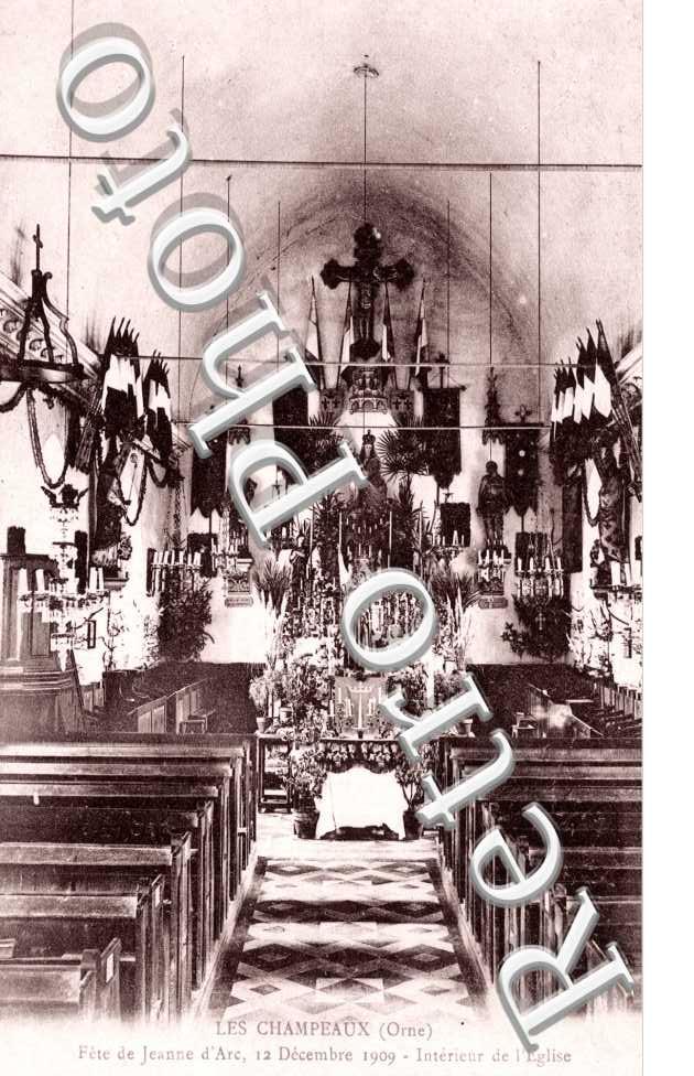 Intérieur de &#039;eglise - Fête de Jeanne d&#039;Arc 12 décembre 1909