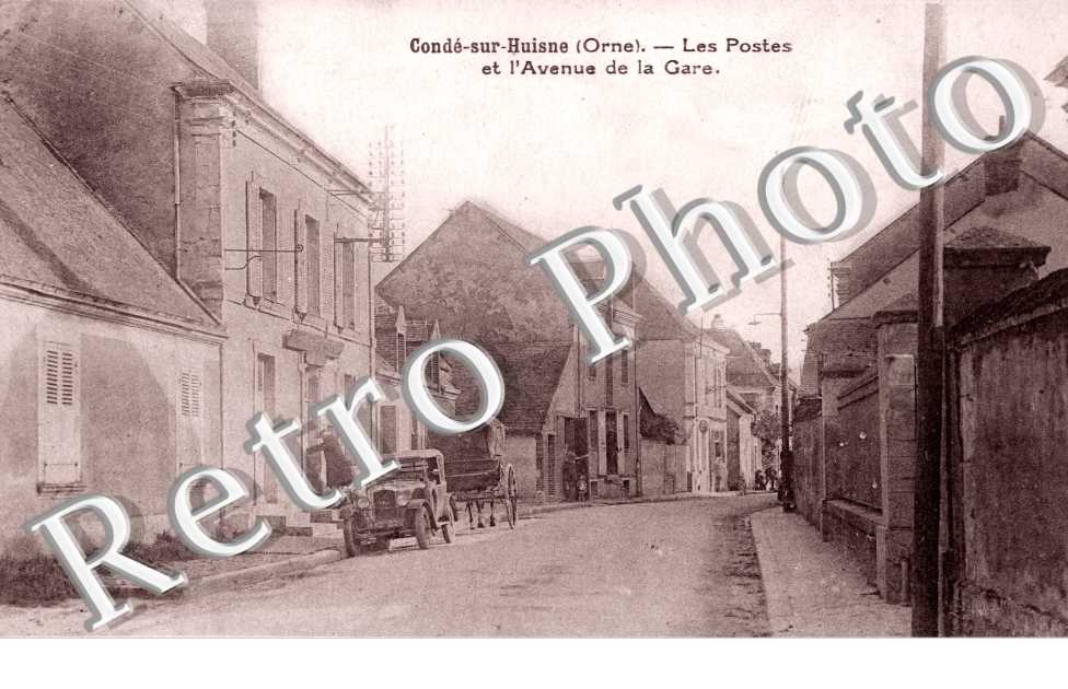 Les Postes et l'Avenue de la Gare