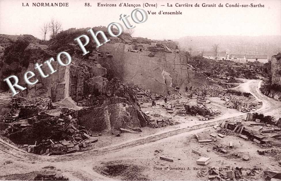 la Carriere de Granit de Conde-sur-Sarthe, Vue d&#039;ensemble