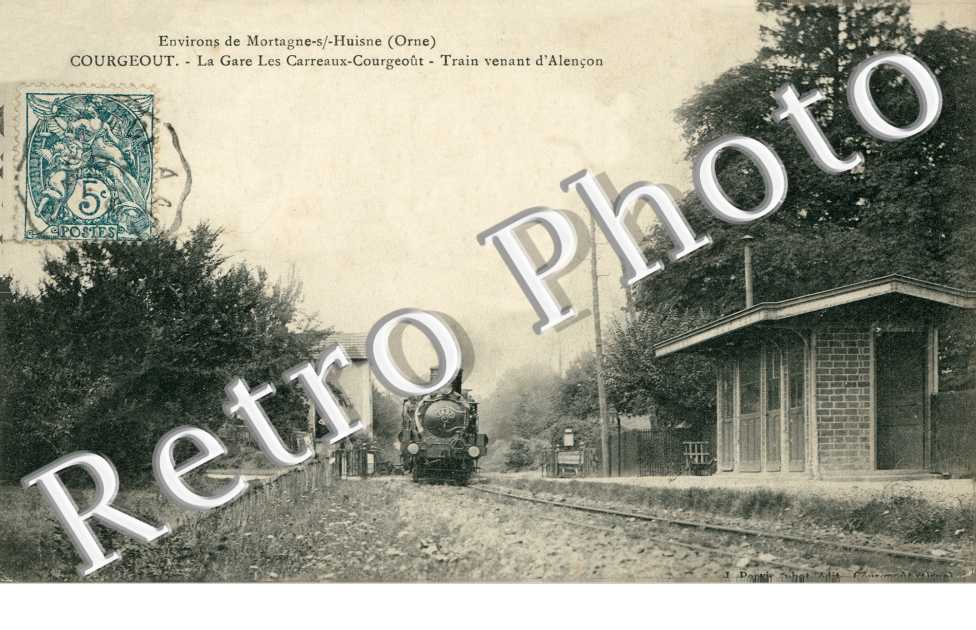 la Gare Les Carreaux-Courgeout, Train venant d&#039;Alencon