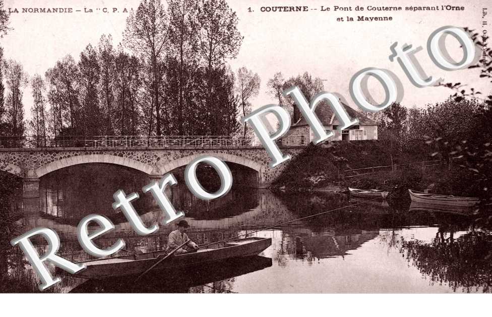 le Pont de Courterne separant l&#039;Orne et la Mayenne