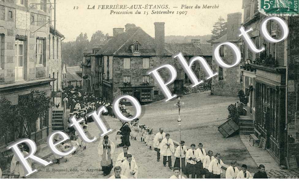 place du marche - procession du 15 sept 1907